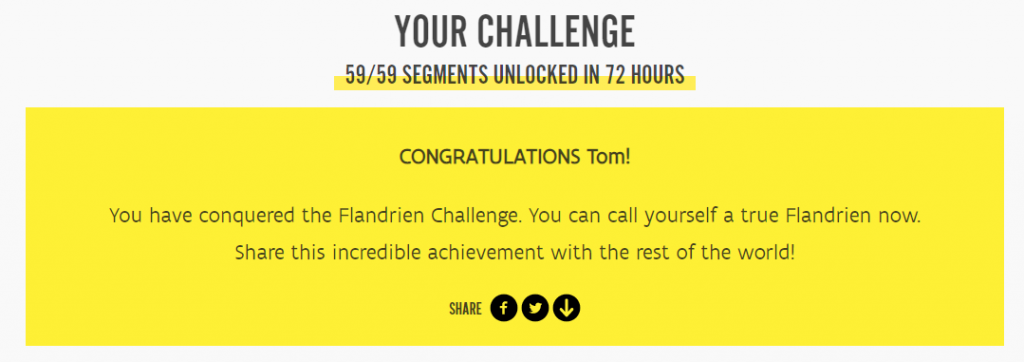 Flandrien Challenge result
